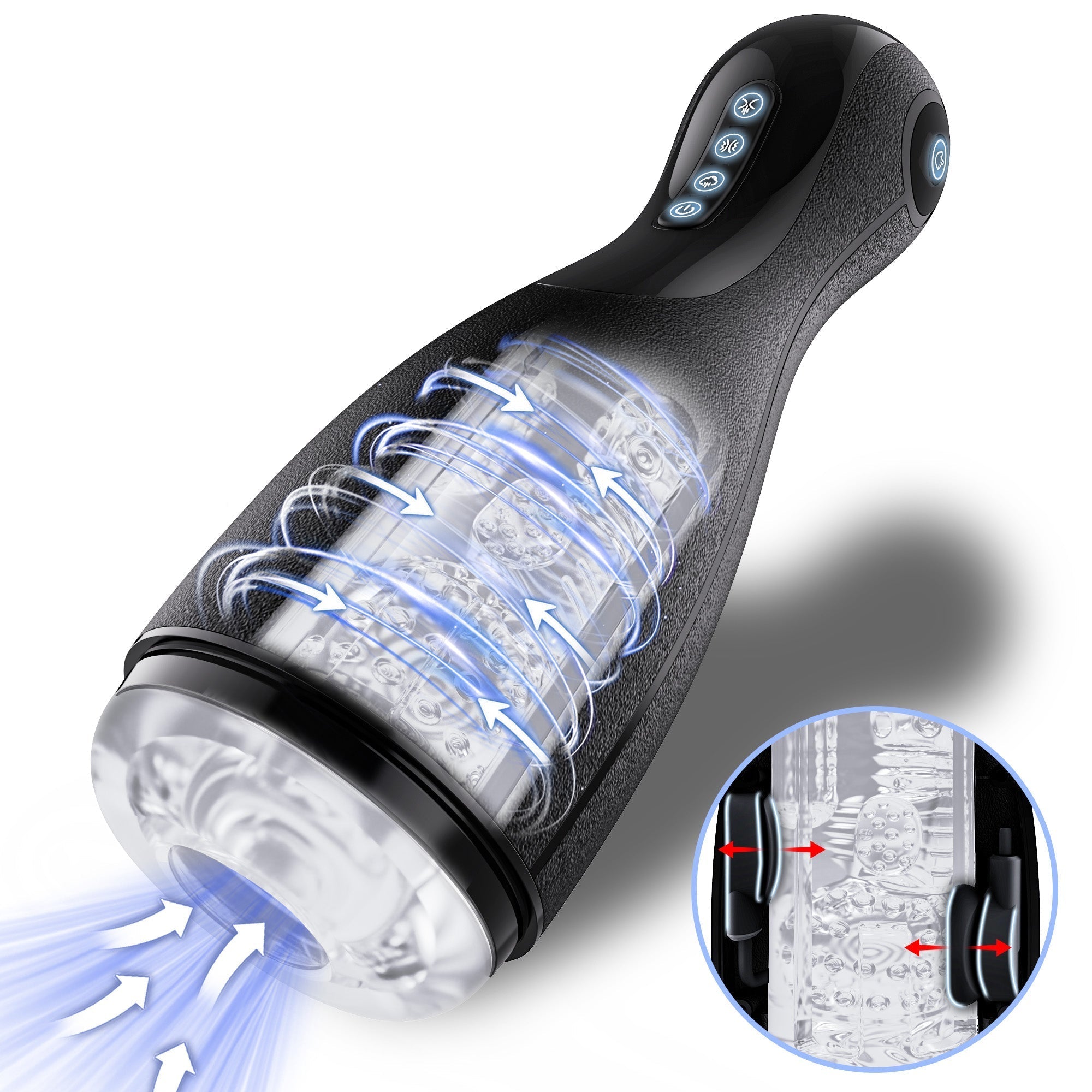 Advanced Air-Suction Men’s Massager - Integrated Vibration Tech