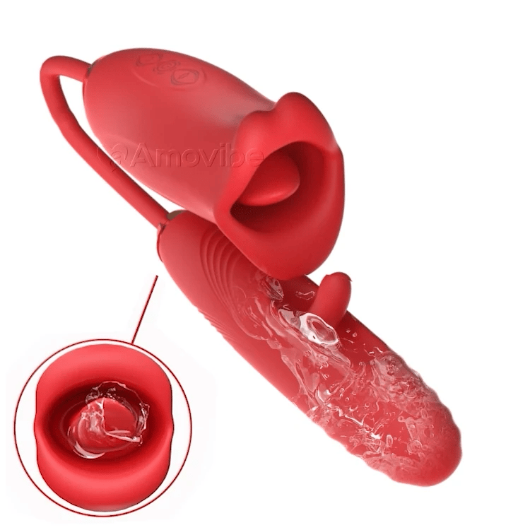 Purple Internal & Mouth Teaser – Dual-Action Vibration Massager