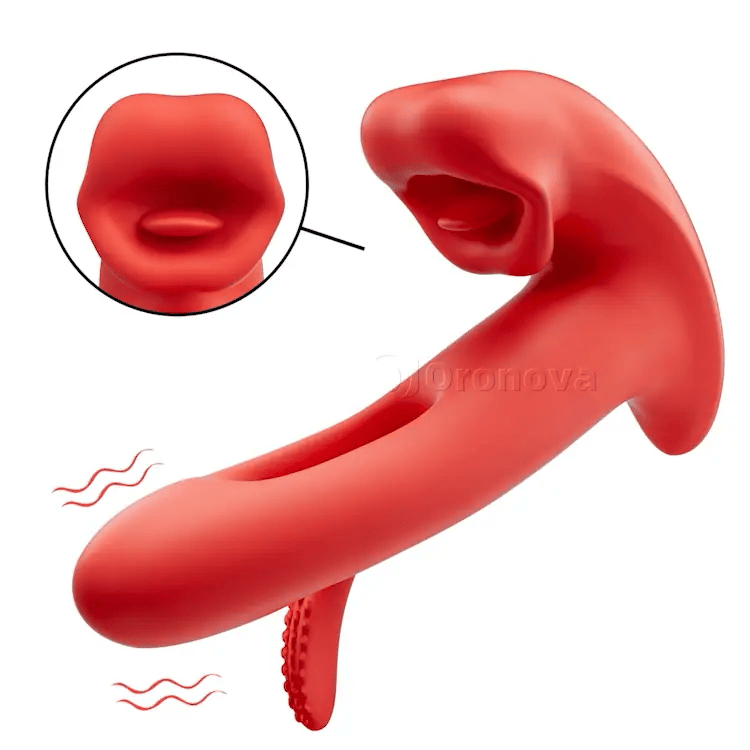 Purple Internal & Mouth Teaser – Dual-Action Vibration Massager