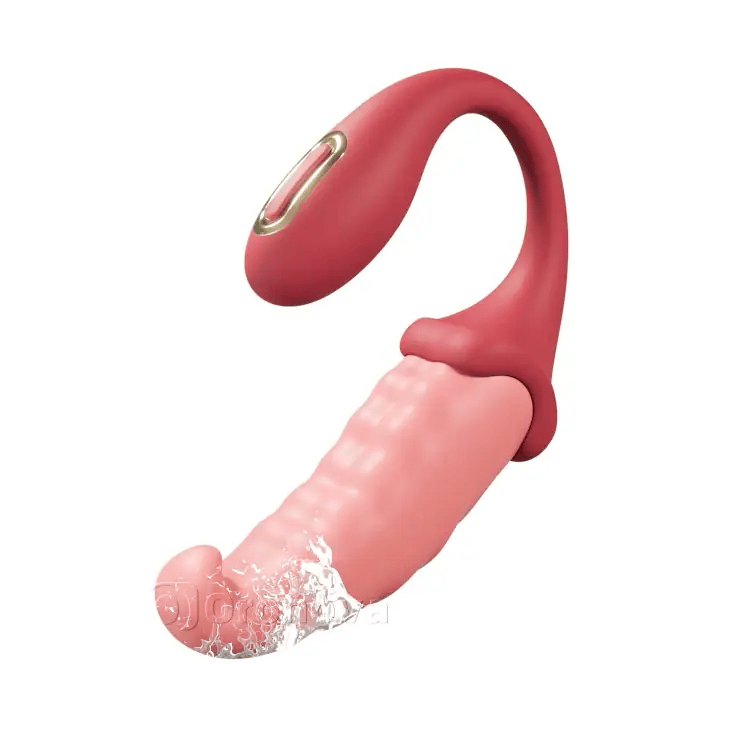 Luxurious Pulsating Curved Intimate Massager - Remote Control C-Spot Stimulation