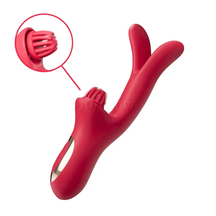 Ultimate 3-in-1 Dual-Action Massager - Precision Tickling Vibration Tech
