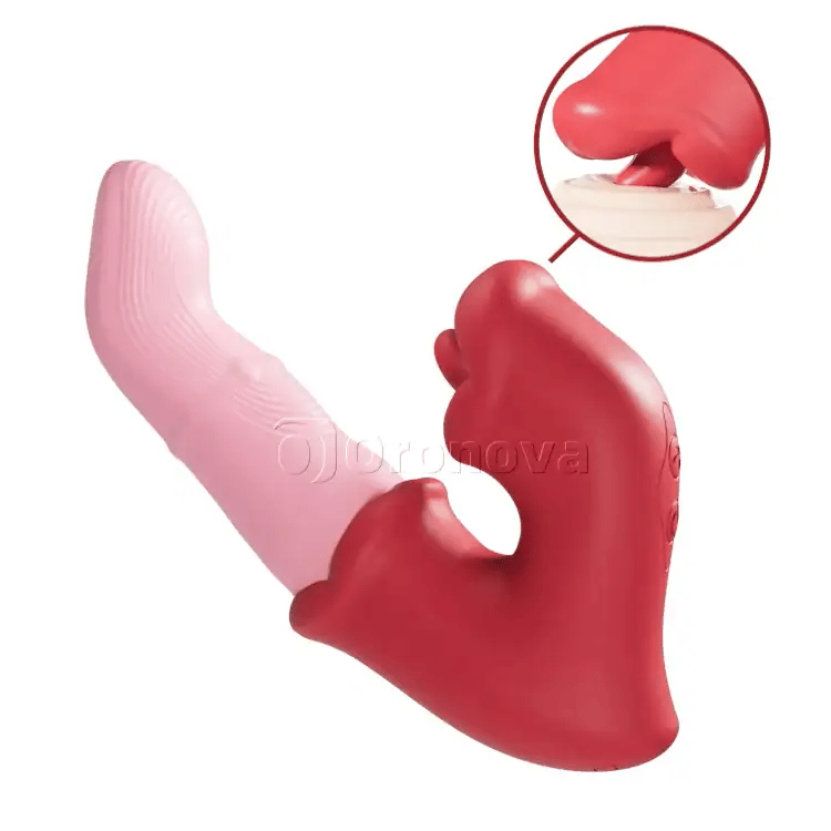 Elite Tongue-Motion Curved Massager - Waterproof Dual Stimulation