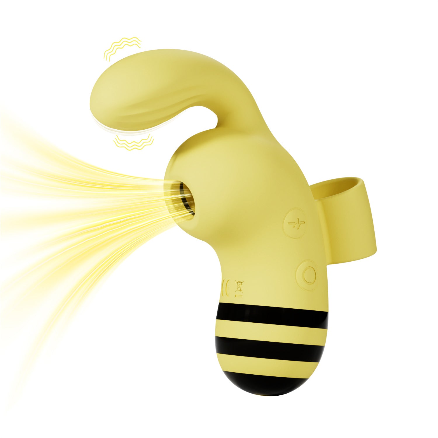 BeeGlow™ Rechargeable External Suction Massager with 10 Speeds & 5 Suction Modes