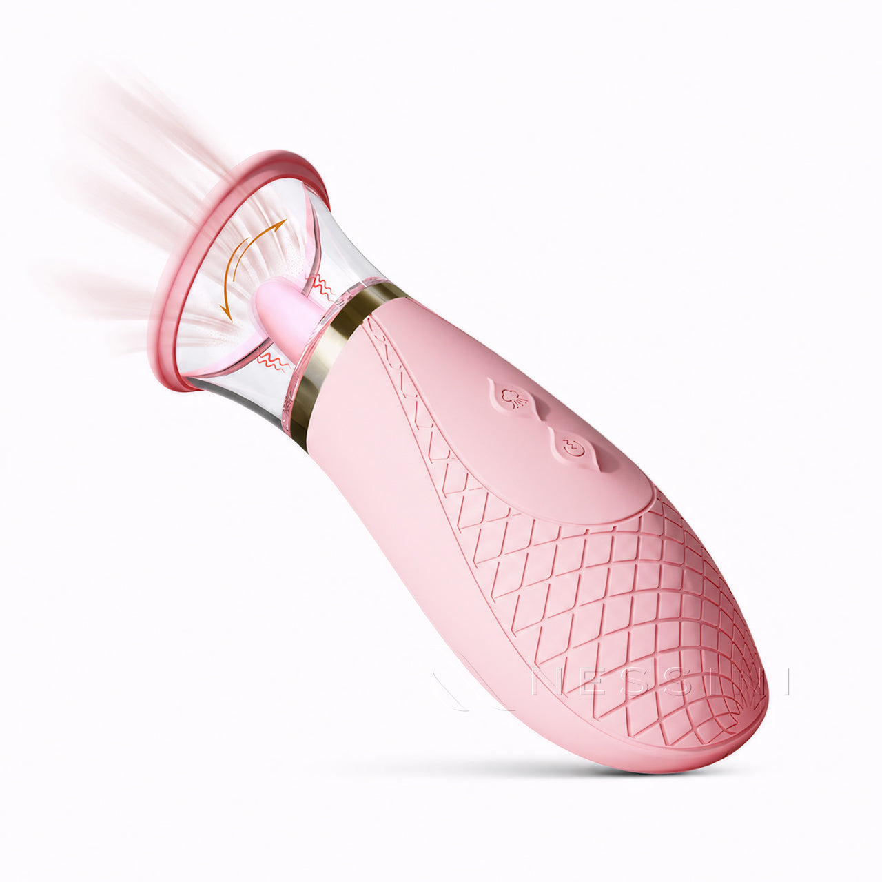BlushWave Tongue-Motion Personal Massager – 9 Modes & 3 Suction Levels