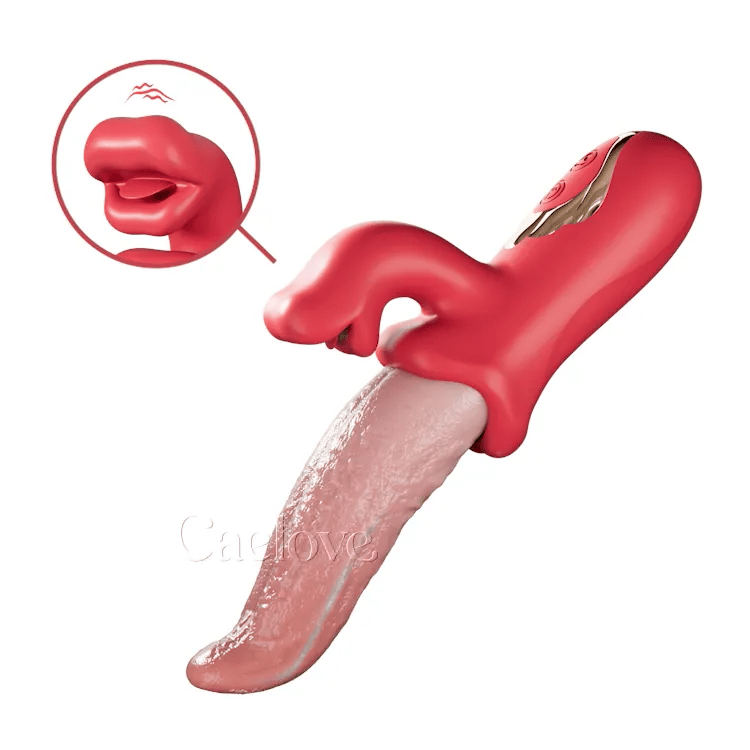 Tongue-Motion Personal Massager with Soft Silicone Form