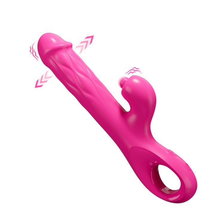 Ultimate 3-in-1 Curved Intimate Massager: Tapping & Expanding Tech