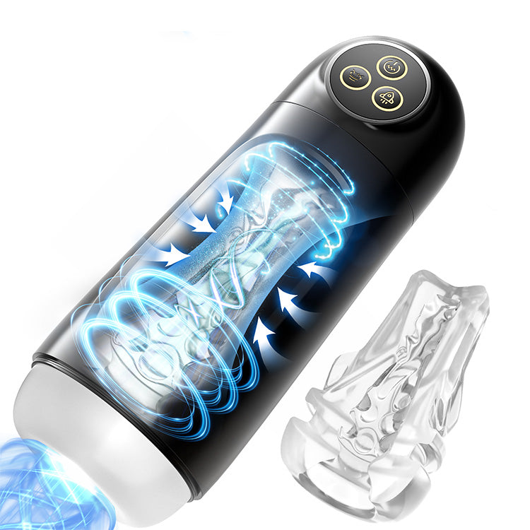 Elite Automatic Men’s Massager - 9-Mode Suction & Whirlpool Experience