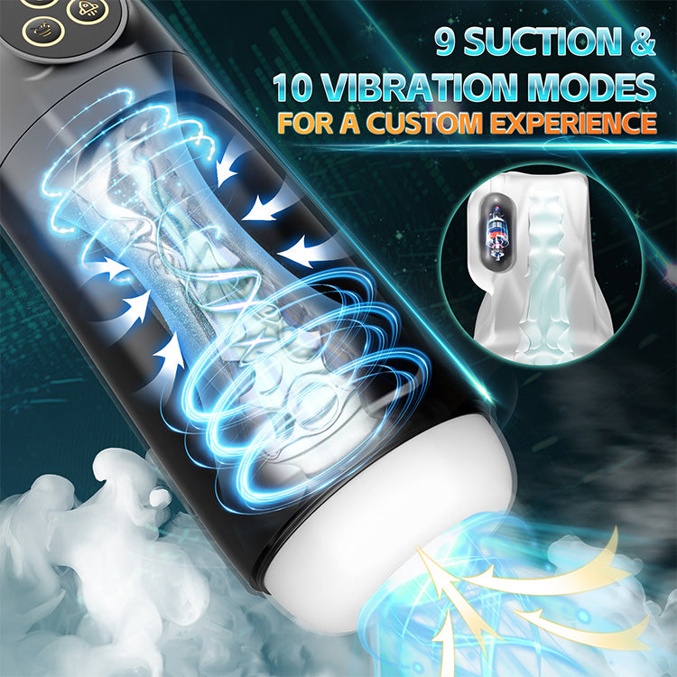 Elite Automatic Men’s Massager - 9-Mode Suction & Whirlpool Experience