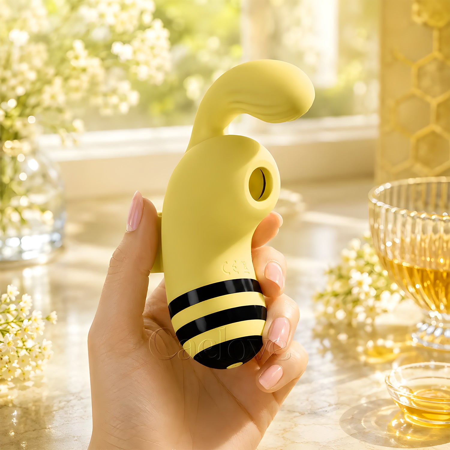 BeeGlow™ Rechargeable External Suction Massager with 10 Speeds & 5 Suction Modes