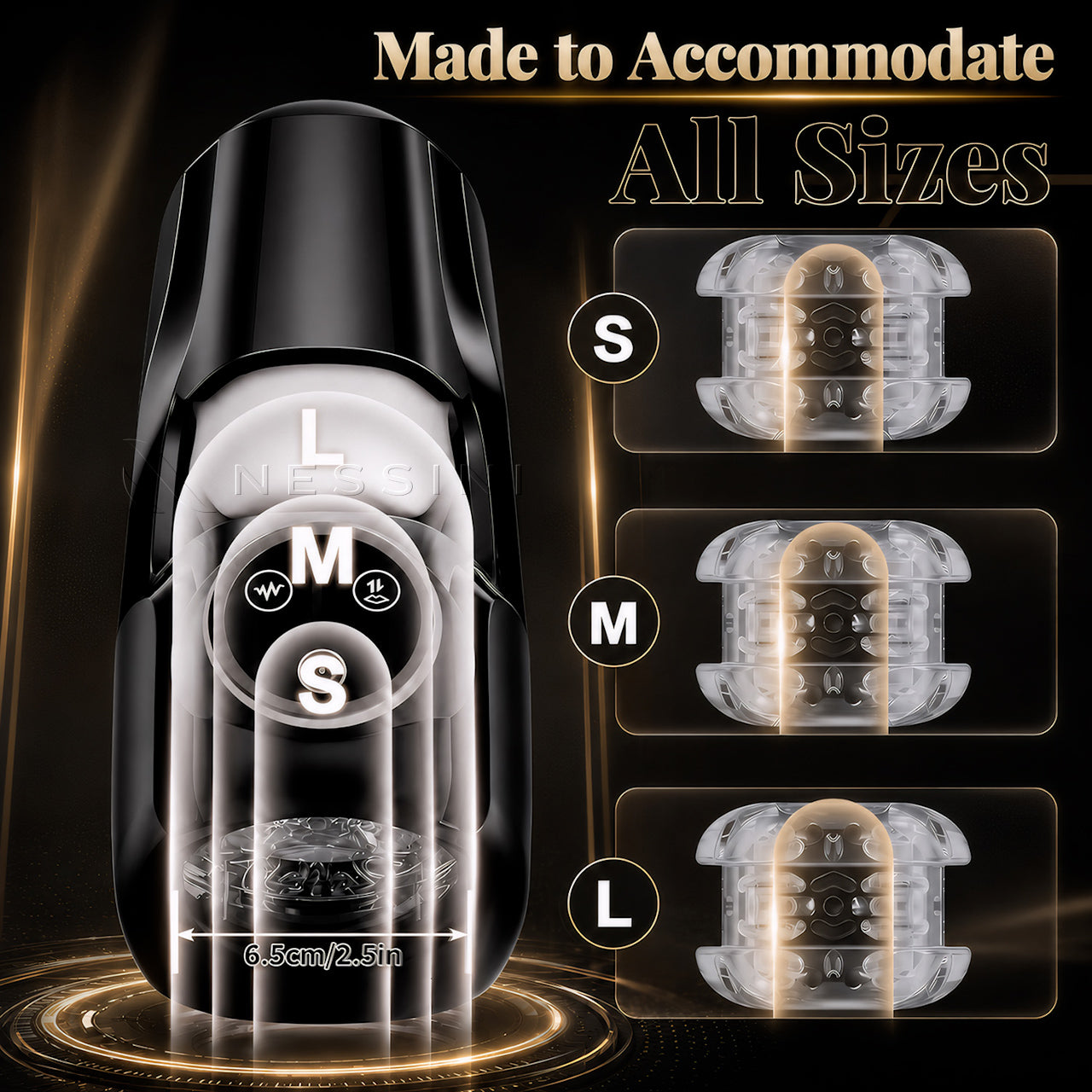 3-in-1 Automatic Men’s Massager with Motion, Vibration & Grip Modes