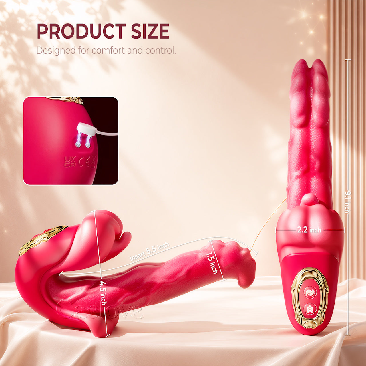 AuraWave App-Controlled Tongue & Vibration Massager