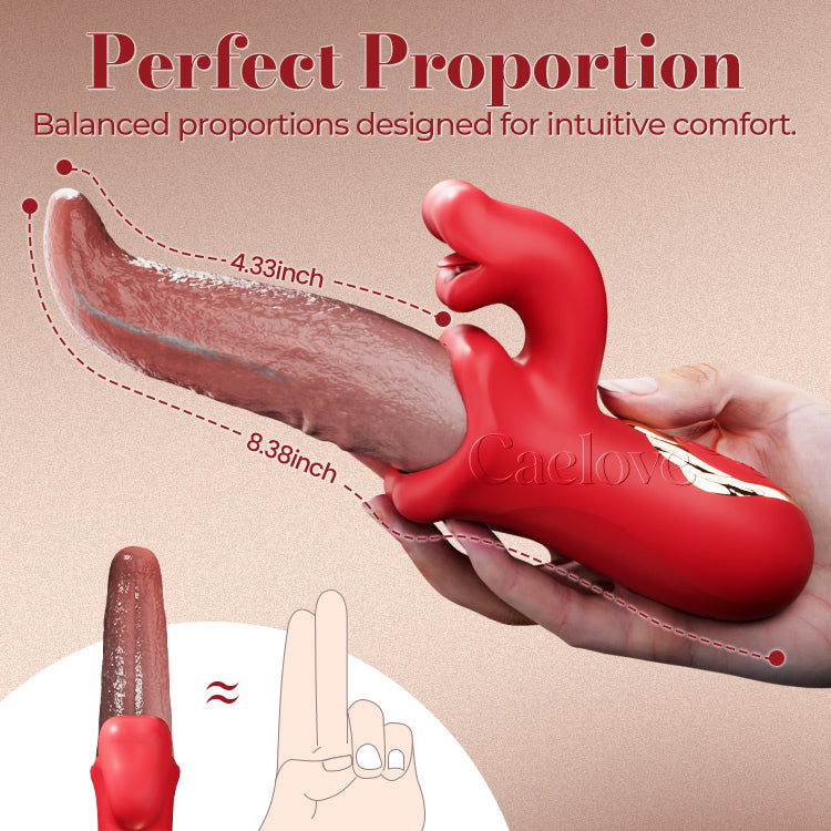Tongue-Motion Personal Massager with Soft Silicone Form