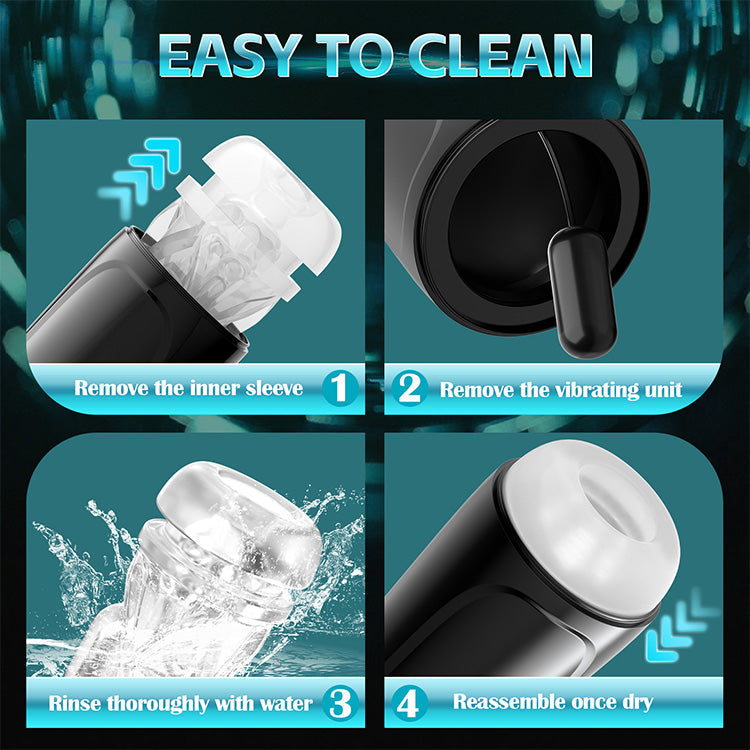 Elite Automatic Men’s Massager - 9-Mode Suction & Whirlpool Experience