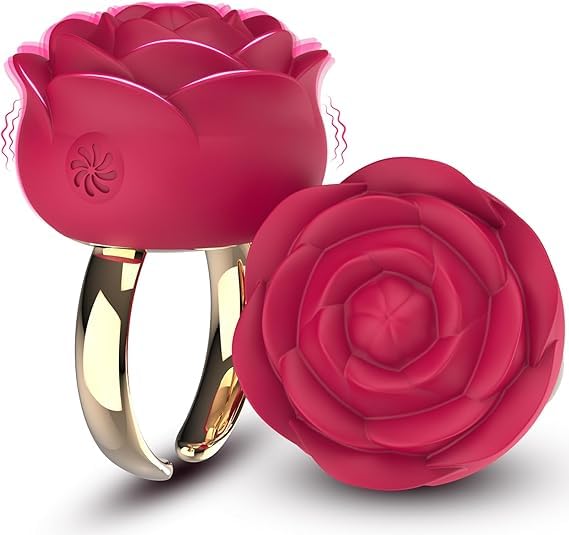 Luxurious 10-Mode Rose Silicone Massager - Rechargeable External Wellness